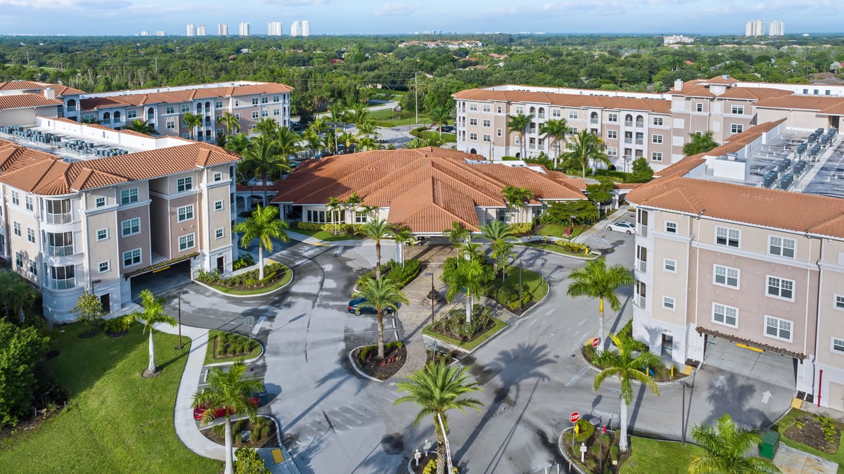 Aerial view of Diamond Oaks Village