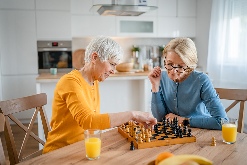 two senior mature women caucasian female woman friends